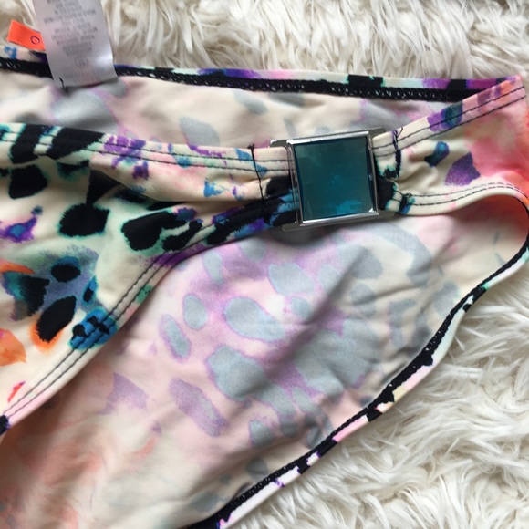 Apollo cheetah leopard white purple rainbow bikini - Picture 5 of 8